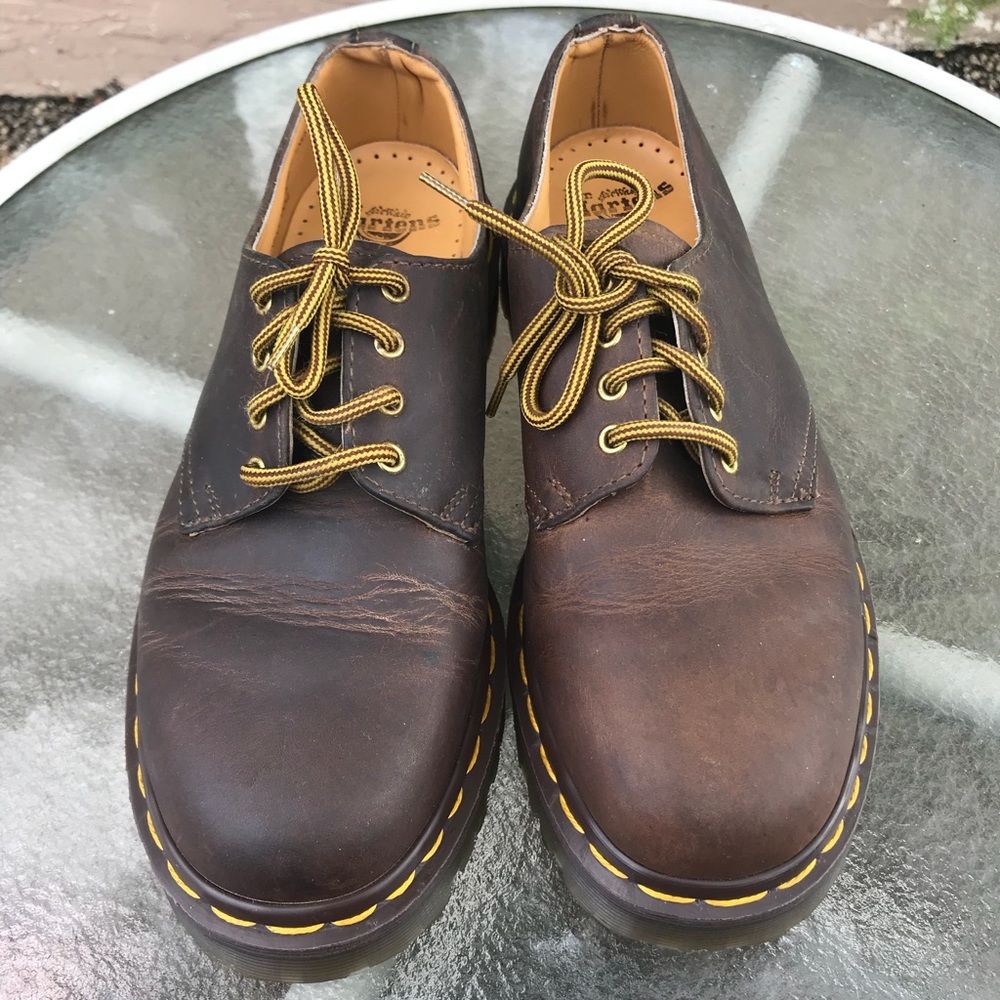 Brown doc martens